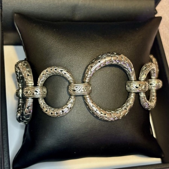 SARDA 925 STERLING SILVER BRACELET - Size 7 - Picture 2 of 10